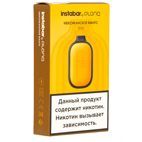 Plonq Instabar Мексиканское Манго (5000 Затяжек) 20 Мг в Турции
