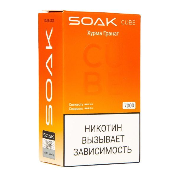 Soak Cube Хурма Гранат 7000 Затяжек в Турции