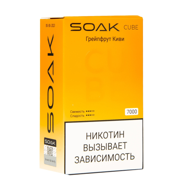 Soak Cube Грейпфрут Киви 7000 Затяжек в Турции
