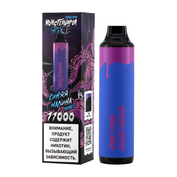 Электронка Monstervapor Space Синяя Малина (11000 Затяжек) в Турции
