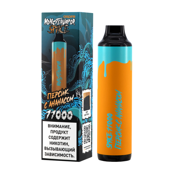 Электронка Monstervapor Space Персик И Ананас (11000 Затяжек) в Турции
