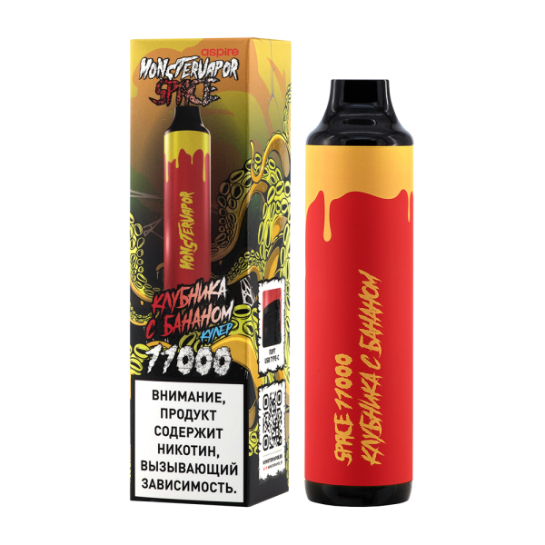 Электронка Monstervapor Space Клубника И Банан (11000 Затяжек) в Турции