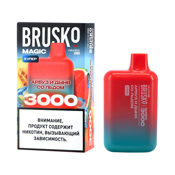 Электронка Brusko Magic Арбуз Дыня Со Льдом (3000 Затяжек) в Турции