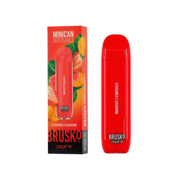 Электронка Brusko Minican Клубника С Бананом (1500 Затяжек) в Турции