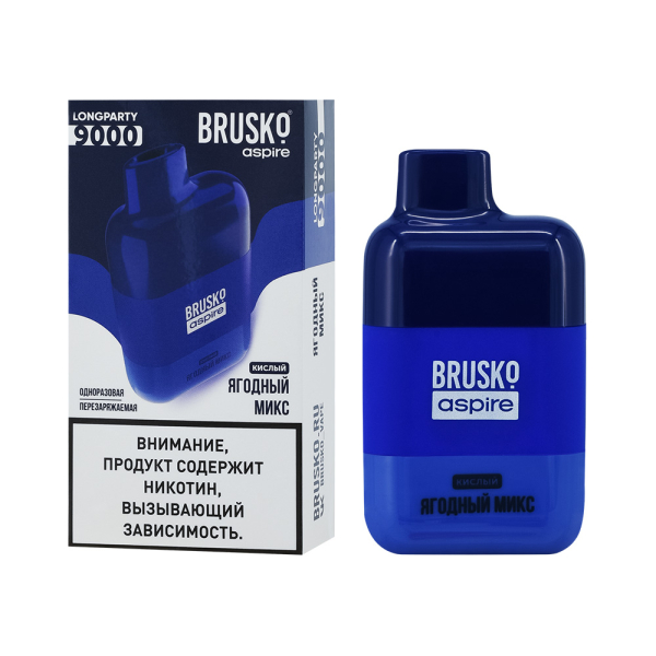 Электронка Brusko Longparty Ягодный Микс (9000 Затяжек) в Турции