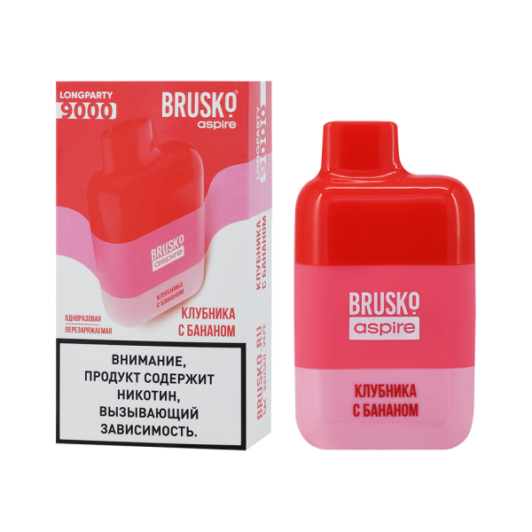 Электронка Brusko Longparty Клубника И Банан (9000 Затяжек) в Турции