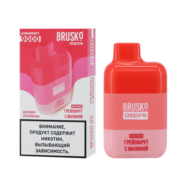 Электронка Brusko Longparty Грейпфрут И Малина (9000 Затяжек) в Турции
