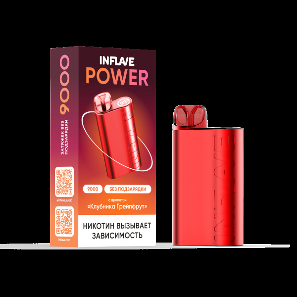 Электронка Inflave Power Клубника Грейпфрут (9000 Затяжек) в Турции