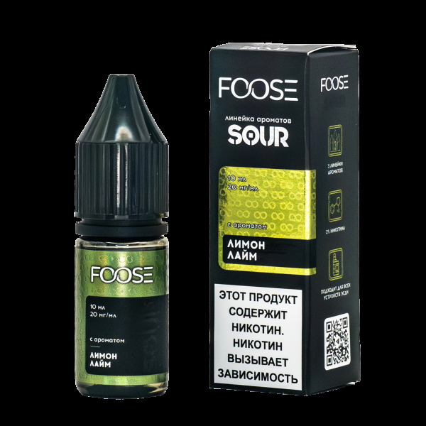 Жидкость Foose Sour Лимон Лайм 10 Мл в Турции