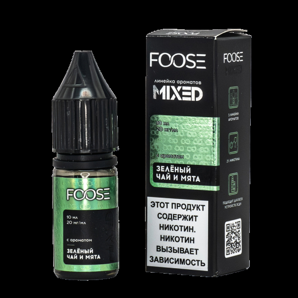 Жидкость Foose Mixed Зеленый Чай И Мята 10 Мл в Турции