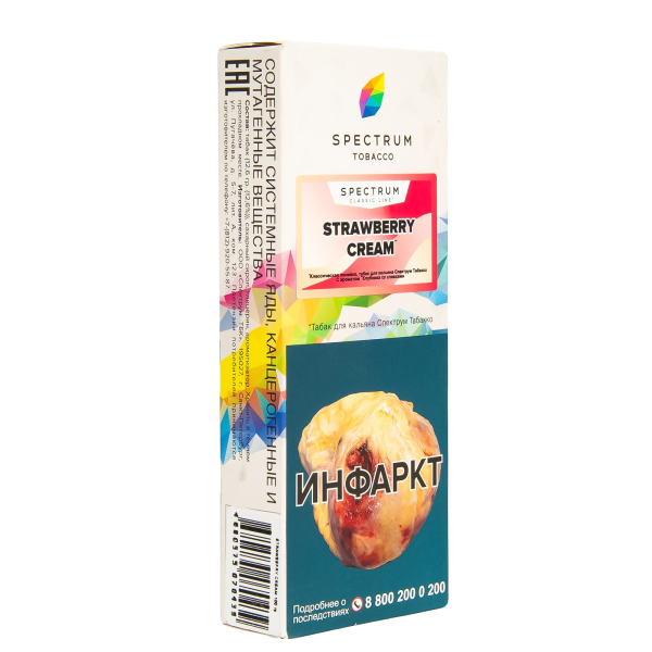 Табак Spectrum Strawberry Cream  100 гр в Турции