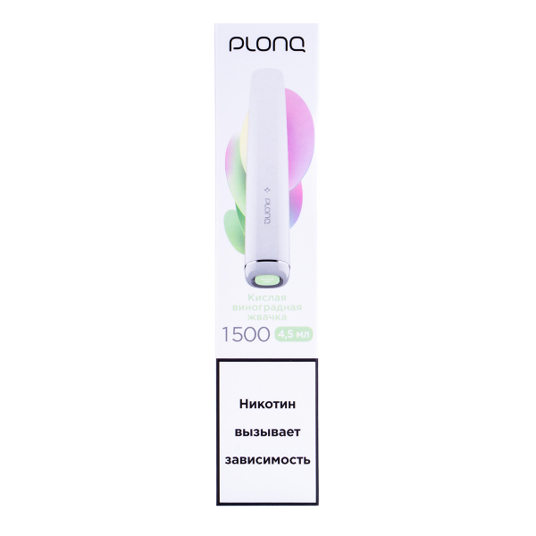 Электронка Plonq Plus Виноградная Жвачка (1500 Затяжек) 20 Мг в Турции