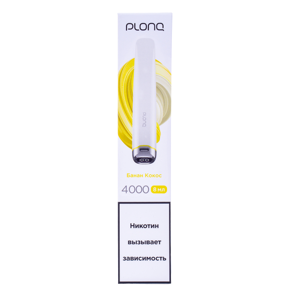 Электронка Plonq Plus Pro Банан Кокос (4000 Затяжек) 20 Мг в Турции