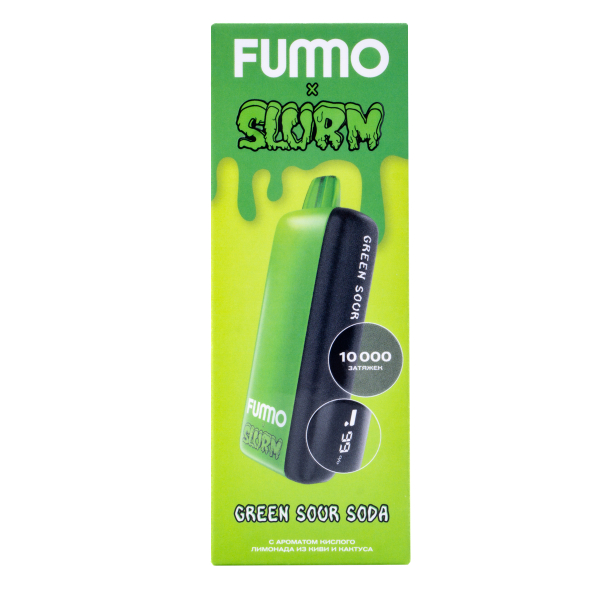Электронка Fummo Indic Slurm Кислый Лимонад Из Киви И Кактуса (10 000 Затяжек) в Турции