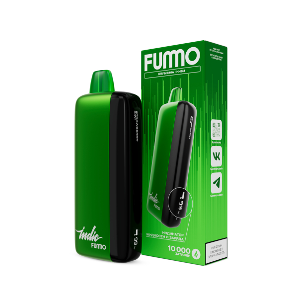 Электронка Fummo Indic Клубника Киви (10 000 Затяжек) в Турции