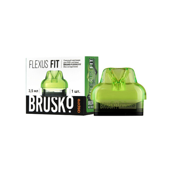 Сменный Картридж Brusko Flexus Fit (Зеленый) 3,5 Мл, Упак. 1 Шт в Турции