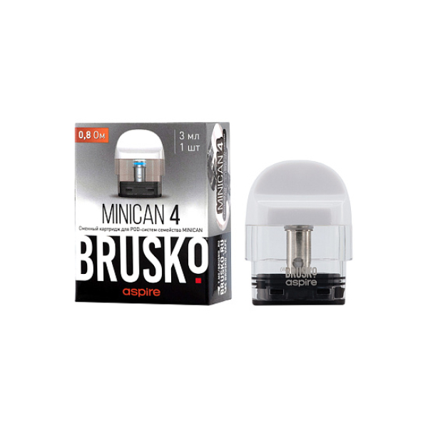 Сменный Картридж Brusko Minican 4 (3Мл) 0,8 Ом, Упак. 1 Шт белый в Турции