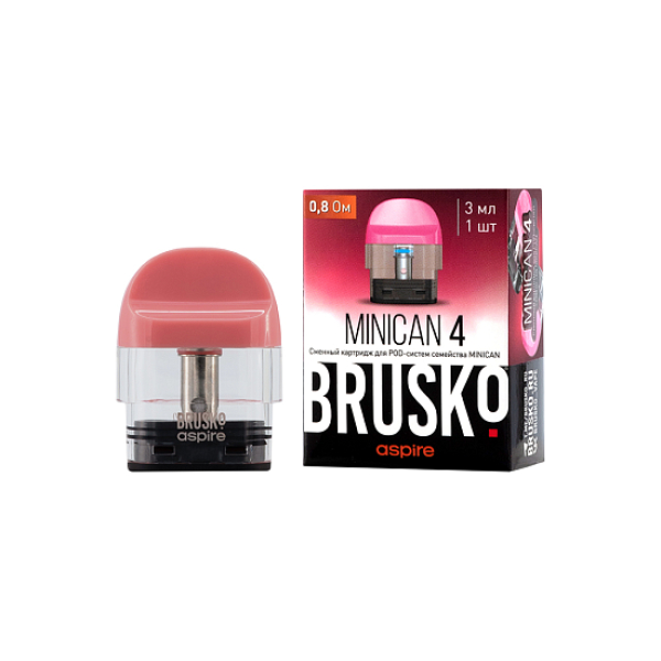 Сменный Картридж Brusko Minican 4 (3Мл) 0,8 Ом, Упак. 1 Шт розовый в Турции