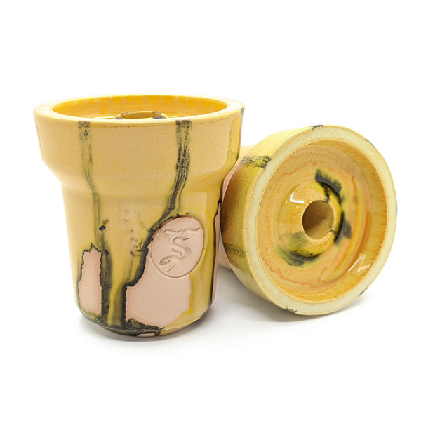Чаша St Bowls Phunnel Glaze Желтая С Полосками в Турции
