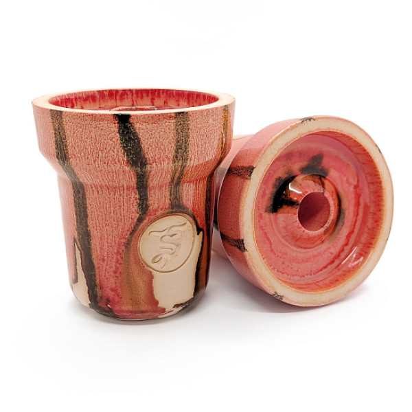 Чаша St Bowls Phunnel Glaze Красная С Полосками в Турции