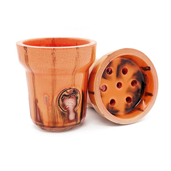 Чаша St Bowls Phunnel Glaze Оранжевая С Полосками в Турции