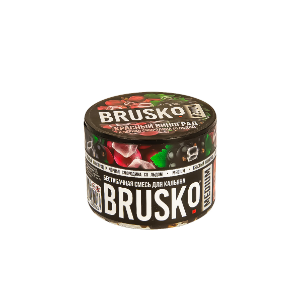 Смесь Brusko Medium Красный Виноград И Чёрная Смородина Со Льдом  50 гр в Турции