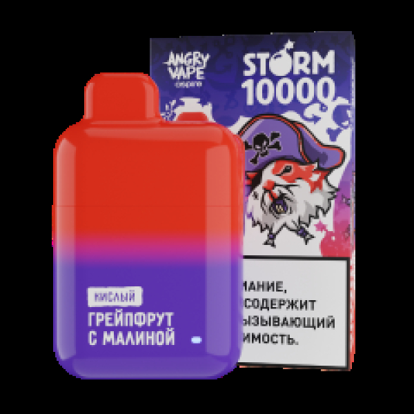 Электронка Angry Vape  Storm Грейпфрут С Малиной 10000 затяжек в Турции