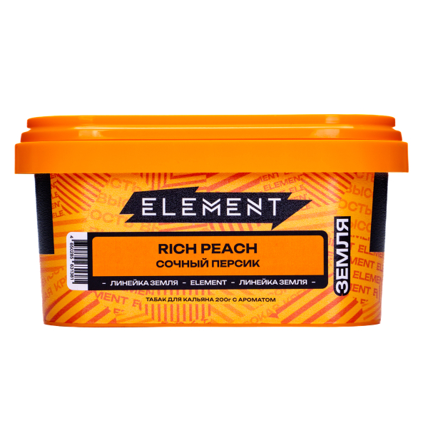 Табак Element Земля Rich Peach 200 грамм в Турции