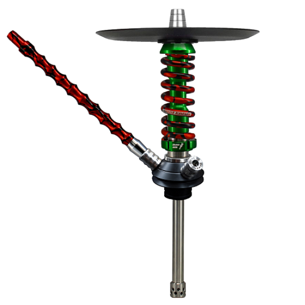 Кальян Mamay Customs Coilovers Micro Зеленый Красный Сплеш  в Турции