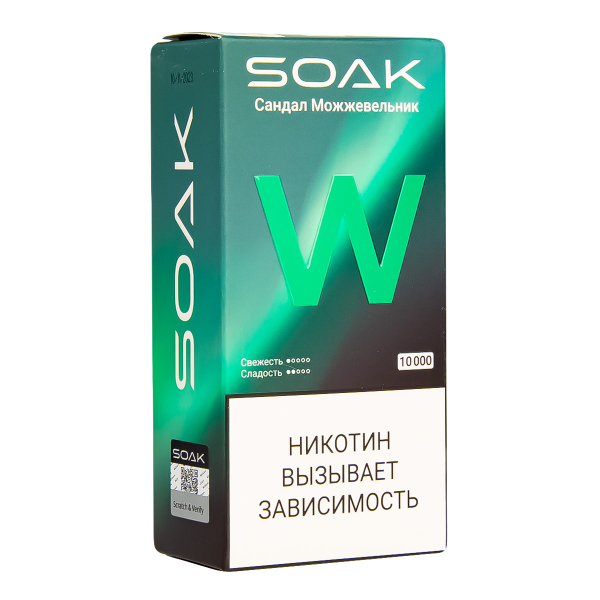 Электронная сигарета Soak W Сандал Можжевельник 10000 в Турции