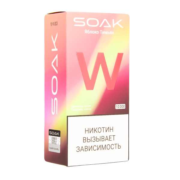 Электронная сигарета Soak W Яблоко Тимьян 10000 в Турции