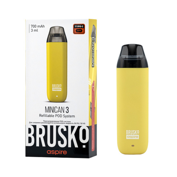 POD-система Brusko Minican 3 Жёлтый в Турции