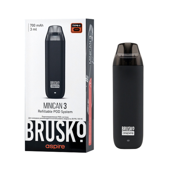 POD-система Brusko Minican 3 Чёрный в Турции