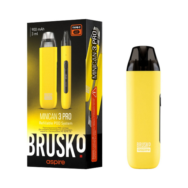 POD-система Brusko Minican 3 Pro желтый в Турции