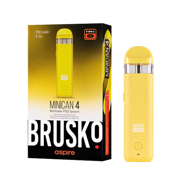 POD-система Brusko Minican 4 Желтый в Турции