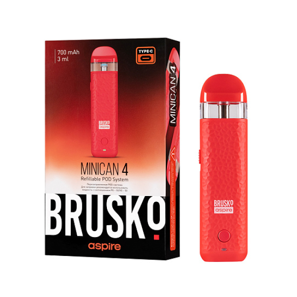 POD-система Brusko Minican 4 Красный в Турции
