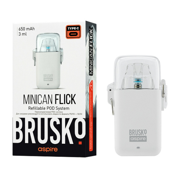 POD-система Brusko Minican Flick Белый в Турции