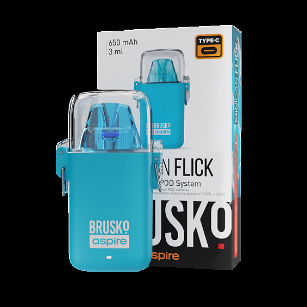POD-система Brusko Minican Flick Голубой в Турции