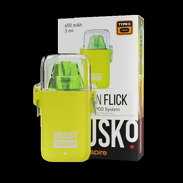 POD-система Brusko Minican Flick Жёлтый в Турции