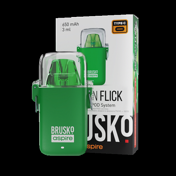 POD-система Brusko Minican Flick Зелёный в Турции