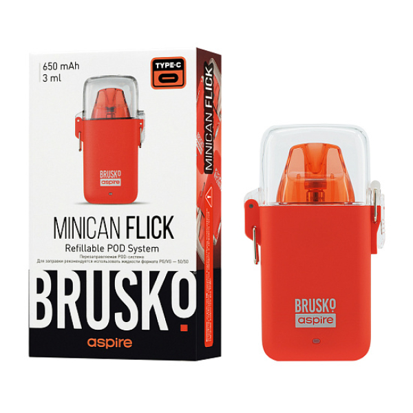 POD-система Brusko Minican Flick Красный в Турции