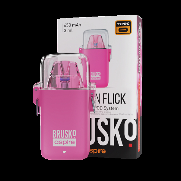 POD-система Brusko Minican Flick Розовый в Турции