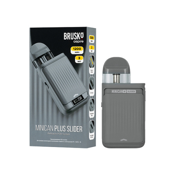 POD-система Brusko Minican Plus Slider Серый в Турции