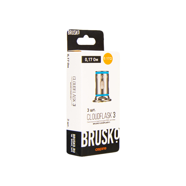 Испаритель Brusko Cloudflask 3 0.17 Ом 3 шт в Турции