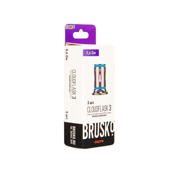 Испаритель Brusko Cloudflask 3 0.6 Ом 3 шт в Турции