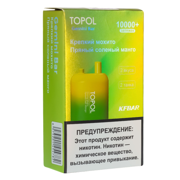 Электронка Topol Gemini Bar Strong Mohito | Spiced Salt Mango 10000 тяг в Турции