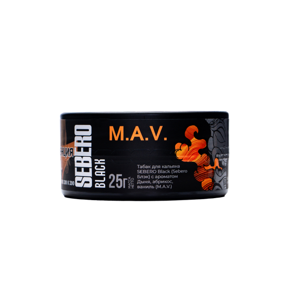 Табак Sebero Black Black M.a.v. 25 грамм в Турции