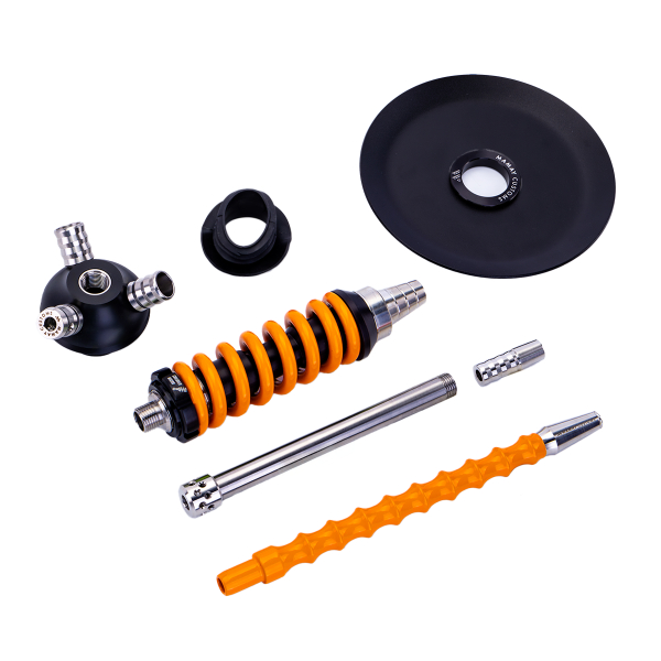 Кальян Mamay Customs Coilover Micro Чёрно Оранжевый в Турции