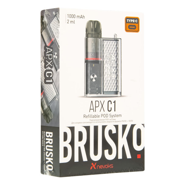 POD-система Brusko Apx C1 Серебристый Кристалл в Турции
