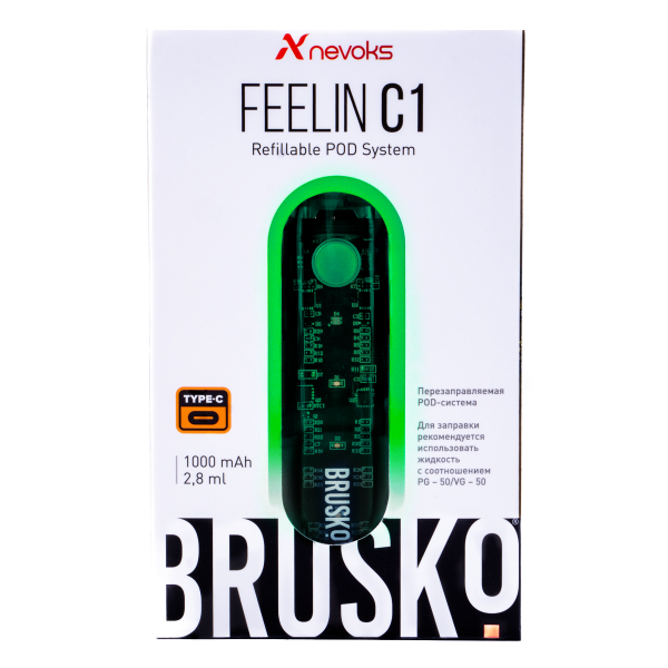 POD-система Brusko Feelin C1 Зеленый в Турции